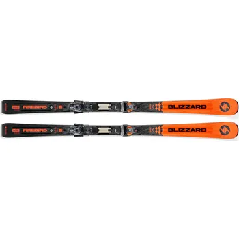 Sjezdové lyže Závodní lyže s vázáním BLIZZARD-Firebird SRC + XCELL 14 DEMO Oranžová 160 cm