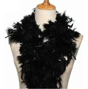 Boa z krůtího peří, černé