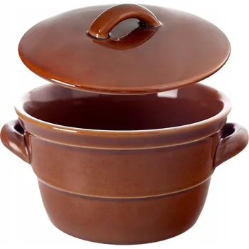 Dóza na potraviny Keramická nádoba do kuchyně, hrnec na sádlo, paštiku, okurky, potraviny, 650 ml