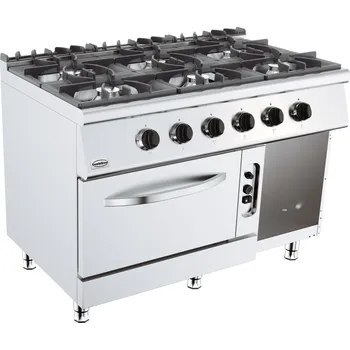 Sporák Gastrofans ZÁKLADNA 700 PLYNOVÝ SPORÁK 6 BU. S PLYNOVOU TROUBOU
