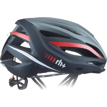 Cyklistická přilba Cyklistická helma RH+-Air XTRM, matt dark silver/matt black/red Mix 54/58 cm