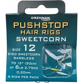 Rybářský háček Návazec Drennan H'RIG SWEETCORN fluorocarbon 3,63 kg 30 cm
