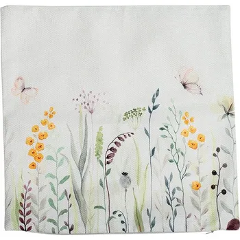 Povlak na dekorativní polštářek Dekorační povlak na polštář "Polní květy" – měkký a stylový | 40x40 cm