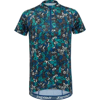 Cyklistické oblečení Dětský dres Silvini CD1434 Scrivia blue-yellow / 146-152