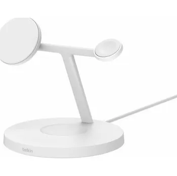 Belkin Boost Charge Pro 3v1 Qi2 15W Nastavitelná nabíječka, bílá