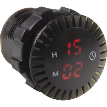 Auto elektroinstalace Digitální LED hodiny 12-24V, červené - 34671R