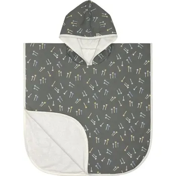 Pláštěnka LÄSSIG Beach Poncho Palms Deep Olive