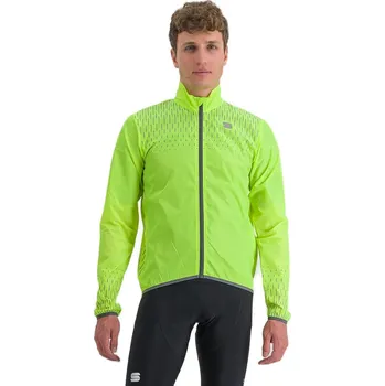 Cyklistické oblečení Pánská cyklistická bunda SPORTFUL-Reflex jacket, yellow fluo Mix 3XL