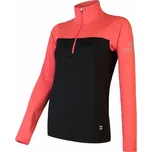Dámská mikina SENSOR Coolmax Thermo zip černá/korál XL