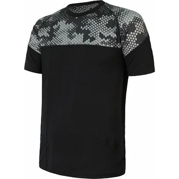 Pánské tričko Pánské triko kr. rukáv Sensor Merino Impress černá/honeycomb M