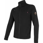 Pánská mikina SENSOR Merino Upper celozip černá XXL