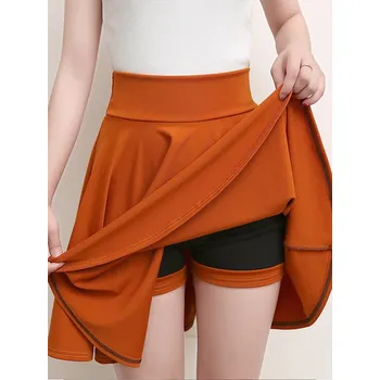 Dámská sukně Dámská sukně s kraťasy "skort" Barva: Žlutá, Velikost: M