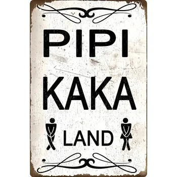 Plechová cedule BAF Kovová cedule před WC 30 x 20 cm