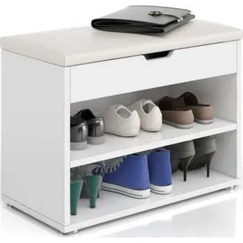 Botník Botník ROLFE se sezením bílá