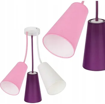 Stropní svítidlo TK-Lighting s paticí E27, růžové