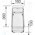 BLANCO 223297 360 x 160 x 130 mm