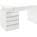 PC stůl, bílá, HANY NEW