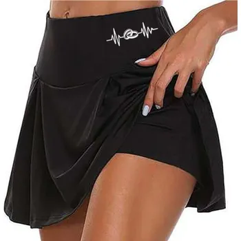 Dámská sukně Dámská sportovní sukně s kraťasy "skort", černá - zelená Barva: Černá (prstýnky 4), Velikost: L