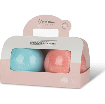Isabelle Laurier Dárkový set šumivých bomb do koupele 2ks - JAHODA, OCEÁN