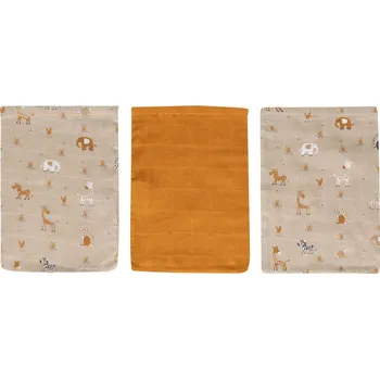 Bebe-Jou Bambusové mušelínové žínky Bébé-Jou Steppe 3ks