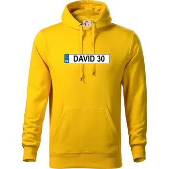 Pánská mikina SPZ David 30 - Mikina pánská Cape s kapucí - 5XL ( Žlutá )