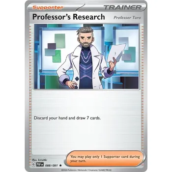 Karetní hra Professor´s Research Professor Turo 088/091- Paldean Fates Typ karty: Reverse Holo