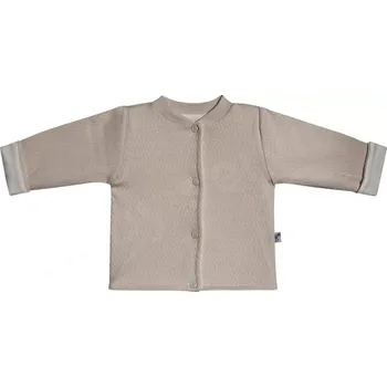 Dupačky Kabátek dvojitý oboustranný Vlnky béžový Baby Service velikost 56