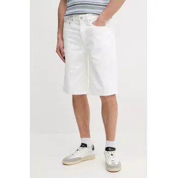 Pánské kraťasy Džínové šortky Calvin Klein Jeans pánské, bílá barva, J30J327224 00J, vel. 30
