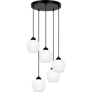 Kaja Abro závěsné svítidlo 5x15 W bílá-černá K-5602