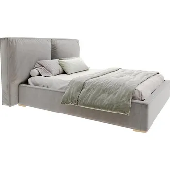 Postel Čalouněná postel BRISTOL 160x200 Šedá Trinity s úložným prostorem kovový rošt