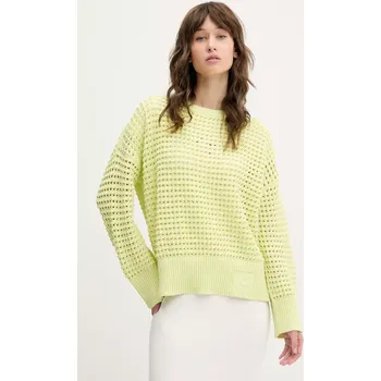 Dámský svetr Bavlněný svetr Hugo Blue 50539390 zelená 71X, vel. L