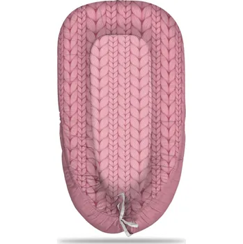 Hnízdečko pro miminko Sablio Hnízdečko pro miminko Růžové pletení