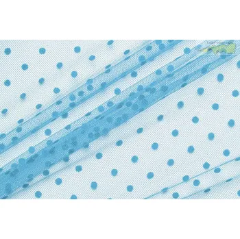 tyl modrý - modrý puntík