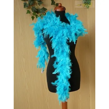 Karnevalový doplněk boa tyrkysové