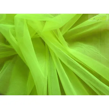 tyl neonově zelenožlutý š. 280 cm