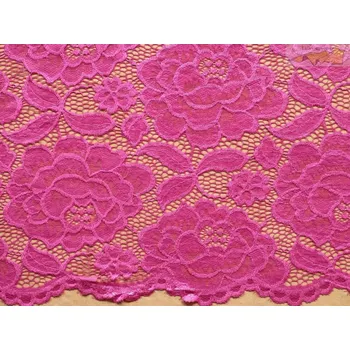 fuchsiová elastická krajka alice