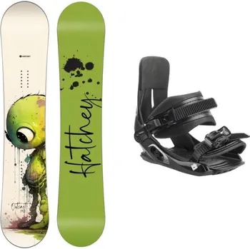 Snowboard Hatchey Outcast dětský snowboard + Hatchey Tactic Junior vázání 140 cm + EU 33-39 + DÁREK + Doprava ZDARMA