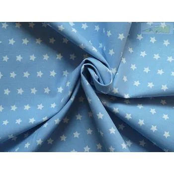 bavlněná látka artcraft modrá s hvězdičkami
