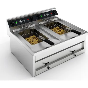 fritéza Gastrofans ELEKTRICKÁ PULTOVÁ FRITÉZA 2X12L 2X9KW