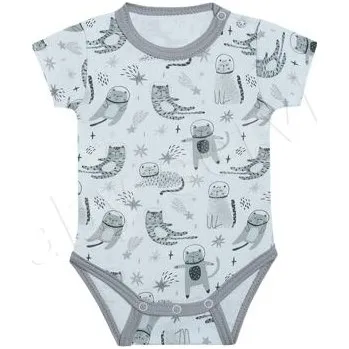 Kojenecký body rostoucí bodyčko šedé kočky velikost 80