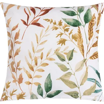 Povlak na dekorativní polštářek Bellatex Povláček bavlněný Zelená,Hnědá,Bílá