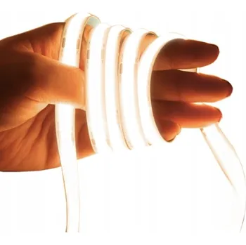 LED páska LED Neon COB pásek 12V TEPLÁ BÍLÁ 2700K 5m Homogenní 480LED/metr