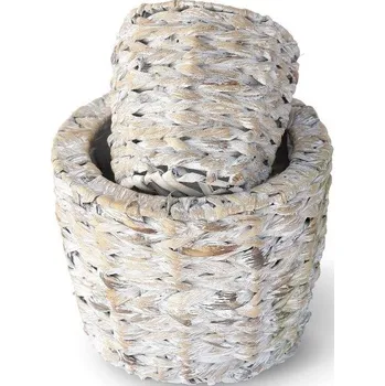 Obal na květináč - okraj kulatý, set 2 ks