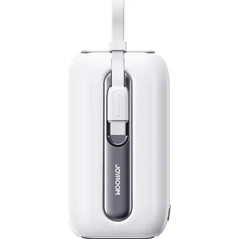 Powerbanka Joyroom JR-L012 PowerBanka USB-C, 22,5W, 10000mAh / kabel USB-C + Apple Lightning bílá