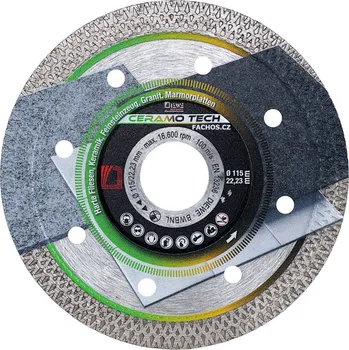 Příslušenství k brusce Diewe CeramoTech - řezný kotouč na dlažbu a obklad Průměr: 125mm