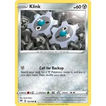 Sběratelská karetní hra Pokémon karta Klink 125/189