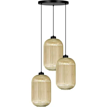 Kaja Fadiga závěsné svítidlo 3x15 W černá-jantarová K-5746