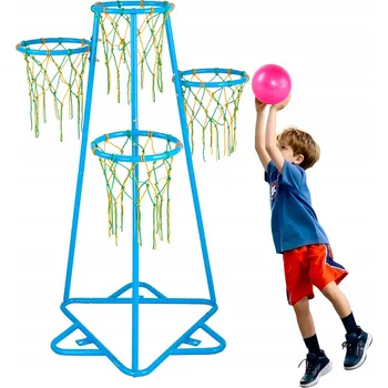 IP kamera VEVOR Stojak Do Koszykówki 4 Kosze Regulowana Wysokość Z Trójkątna Podstawa