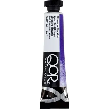 Výtvarná barva QOR Watercolor 7000316-1 Akvarelová barva Ultramarine Blue Violet 11 ml 1 ks