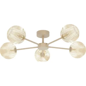 Kaja Jukon stropní světlo 5x10 W jantarová-béžová K-5714